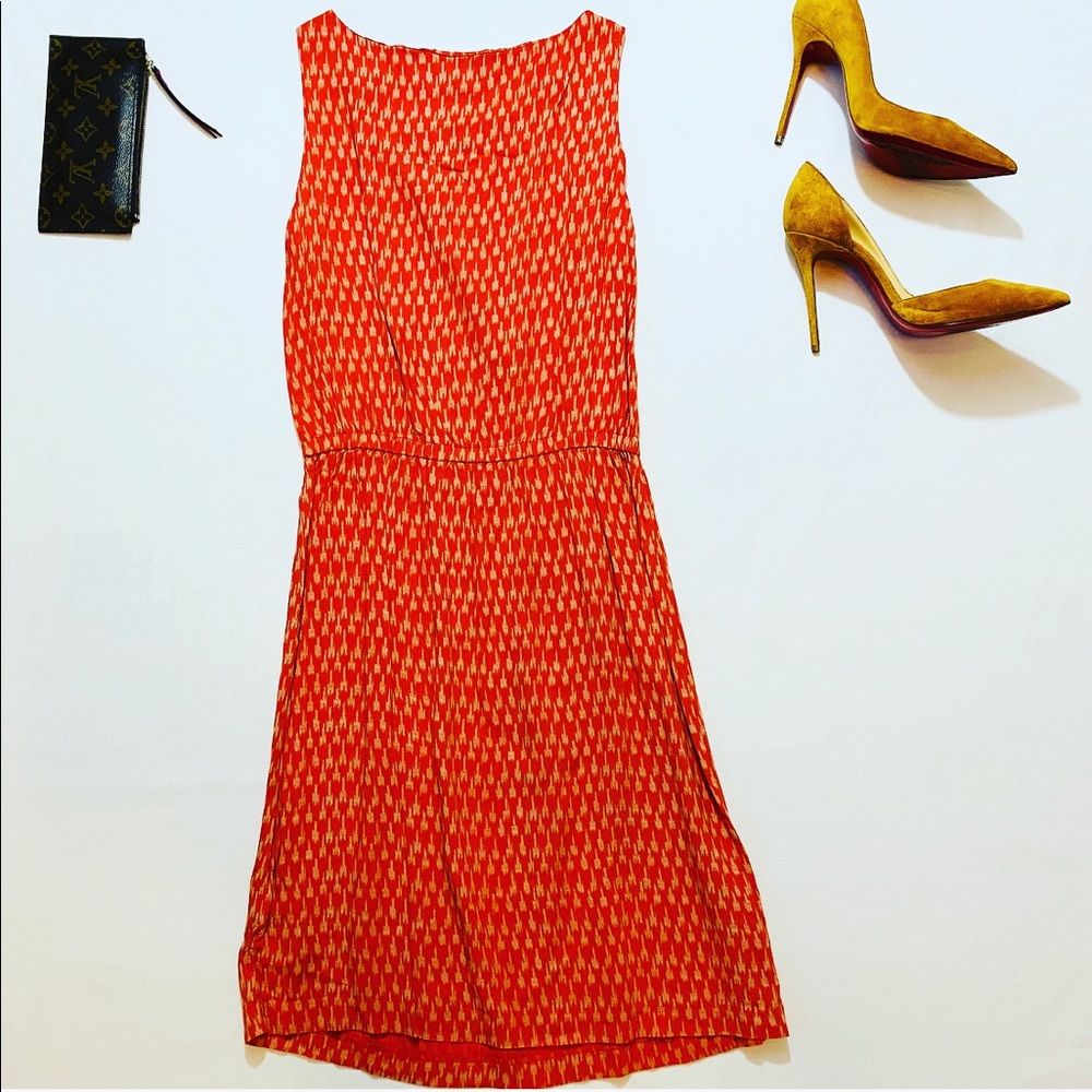 2/$24 Tommy Hilfiger Midi Dress Orange - Picture 2 of 5